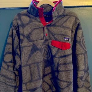 PATAGONIA Synchilla T-Snap Fleece Common Threads- rare pattern Aztec